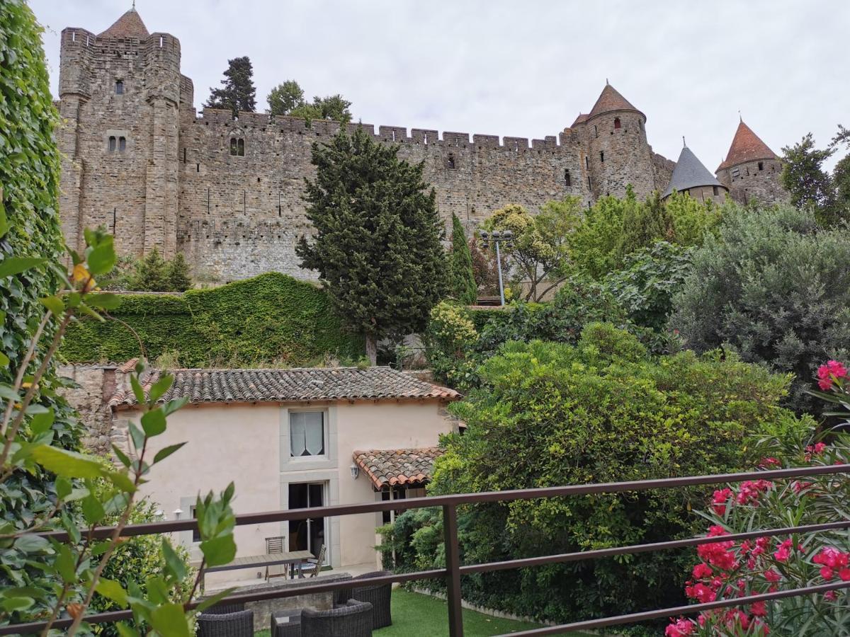 Maison de 1692 et son Jacuzzi et sa dépendance, avec une Vue exceptionnelle sur la Cité Médiévale de Carcasona Exterior foto